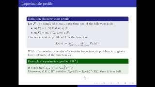 AJS  Davide Manini - Localization via disintegration and isoperimetric inequality in non compact MCP