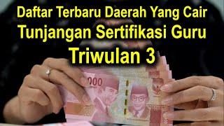 Daftar terbaru pencairan tunjangan sertifikasi guru triwulan 3 tahun 2021