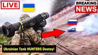 Ukrainian TANK HUNTERS Destroy Russian Armour in Donetsk