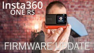 HOW TO UPDATE FIRMWARE on the INSTA360 ONE RS | The MANUAL METHOD