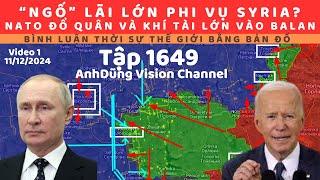 Tập 1649. Nga "ăn đủ" vụ Syria? Đoàn xe chở vũ khí Nga ở Syria chạy về đâu? LL Nga xoáy nam Pokrovsk