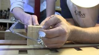 Rob Cosman teaches Elder Torrie and Elder Draycot to cut dovetails!