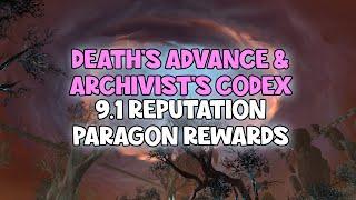 WoW Shadowlands 9.1 - Death's Advance & The Archivist's Codex Reputation Paragon Rewards