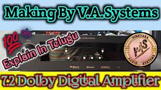 7.2 Dolby Digital Amplifier Telugu / Dolby Digital Amplifier 7.2 Explain In Telugu