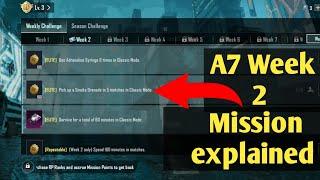A7 WEEK 2 MISSION EXPLAIN IN PUBG MOBILE WEEK 2 MISSIONS EXPLAINED | A7 ROYAL PASS WEEK 2 MISSION