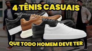 TOP 4 TÊNIS CASUAIS MASCULINOS que TODO HOMEM Deve Investir AGORA!