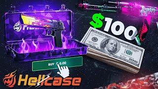 THE ULTIMATE 100$ LOW BUDGET OPENING ON HELLCASE! PROFIT?