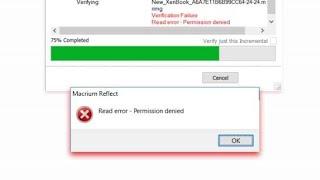 Macrium Reflect 'permission denied' or 'Access denie' error fix