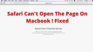 MacBook Safari Cannot Open The Page Fix