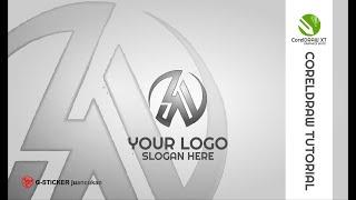 CORELDRAW TUTORIALS | HOW TO DRAW A THREE LETTER ABSTRACT LOGO