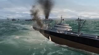 Sinking Large Convoy With More & Bigger Ships In LSH3 2015