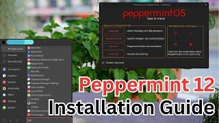 How to Install Peppermint OS 2023-07-01 Debian 12 with Manual Partitions | UEFI | GPT | EFI