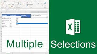 Excel Drop Down List Multiple Selection