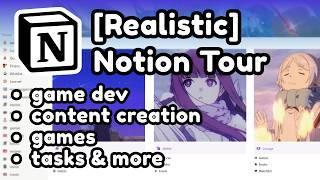 Realistic Notion Tour - Easy to use for EVERYTHING // 2024 FREE Template