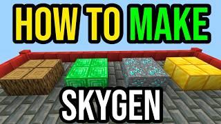 How To Make SKYGEN In Minecraft Bedrock / MCPE!