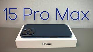 iPhone 15 Pro Max Blue Titanium - Unboxing, Comparison & First Impressions!