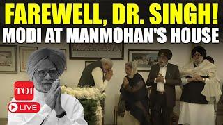 LIVE | R.I.P. Manmohan Singh: PM Modi, Amit Shah's Emotional Tribute At His Residence