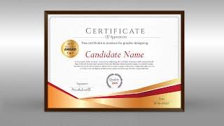 How to Design a Certificate Template Design | Adobe Illustrator Tutorial