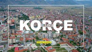 KORCA ALBANIA 【4K】DRIVING REAL-TIME (Duke Udhetuar) Korca, Korce Shqiperi 