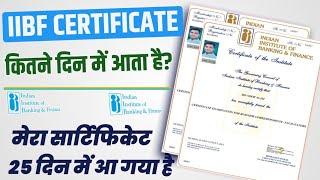 iibf Certificate Kitne din me aata Hai | iibf  exam Hone ke Bad kitne din me Certificate आता है#iibf