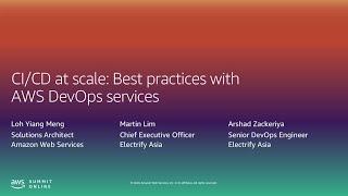 I'm in DevOps -  CI/CD at Scale: Best practices with AWS DevOps Services (Level 300)