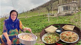 Iran Village Life Cooking| Chicken and rice mixed recipe|hainanese chicken rice