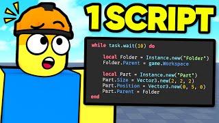 I made a Roblox game with ONE SCRIPT...