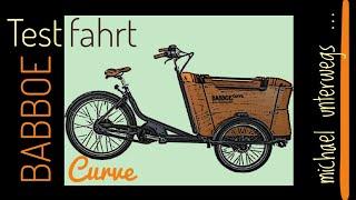 Test: BABBOE Curve e Lastenrad / Cargobike  Testfahrt mit maximaler Zuladung  bakfietsen