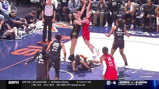 Caitlin Clark FOULED AGAIN With No Call! Indiana Fever vs Connecticut Sun, WNBA playoffs basketball