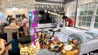 Part 2 :Sleepover/Movie Night On A Budget || Best Grandma Ever lol