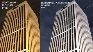Blackmagic Pocket Cinema Camera 6K VS Sony A6400 Low Light test