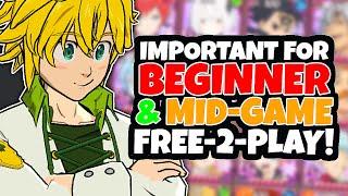 5+ Tips to IMPROVE your F2P Account! | Seven Deadly Sins: Grand Cross