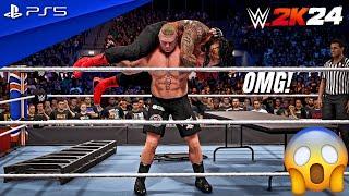 WWE 2K24 - Brock Lesnar 30-Man Gauntlet Match at WrestleMania | PS5™ [4K60]