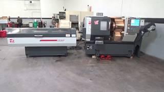 Haas ST-10 CNC Turning Center with Tailstock and Haas ServoBar Bar Feed