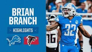 Brian Branch highlights | Lions vs. Falcons