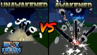 『Dough Unawakened VS Dough Awakened』Damage Comparison | Blox Fruits