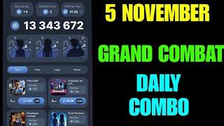 Grand Combat Daily Combo 4-5 November 2024| Grand Kombat Daily Combo Card | grand combat daily combo