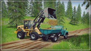 Farming Simulator 17 (CoursePlay) Применение фронтального погрузчика.