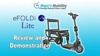 eFoldi Lite Lightest Folding Travel Mobility Scooter - Only 33 lbs!