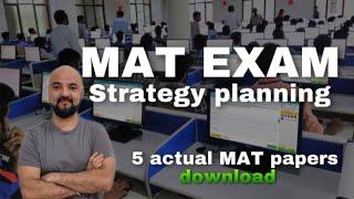MAT Exam Strategy Planning & Target JBIMS | 5 Actual MAT Papers Download PDF