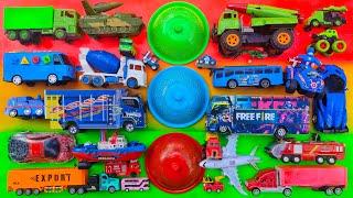 Toy Cars, Shaky Trucks, Tayo buses, Race cars, Monster cars, Trains, Planes, Tow trucks, Fire truck