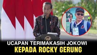 Terkhusus Kepada Rocky Gerung Dari Jokowi Dan Para Etlet Yang Telah Berjuang