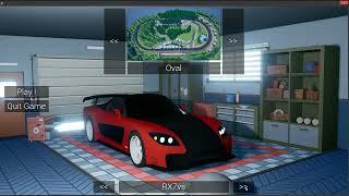 Main menu with car selection preview.