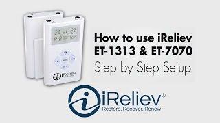 How to use iReliev's TENS EMS System