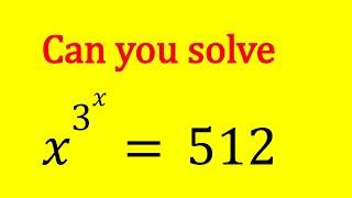 A Nice Exponential Equation #algebra