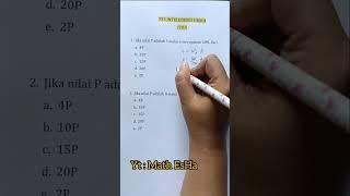 SOAL TPA TIU CPNS MATEMATIKA DASAR TES MASUK KERJA