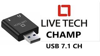 LIVE TECH | Champ USB Sound Card | HiFi Magic Voice 7.1CH #soundcards #usb