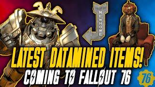 *NEW* DATAMINED ITEMS Coming to Fallout 76! | August 2021