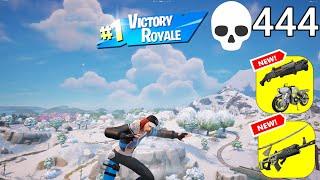 444 Elimination Solo Vs Squads "Zero Build" Gameplay Wins (Fortnite chapter 6 PC)