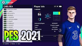 CHELSEA Players Ratings & Faces | PES 2021